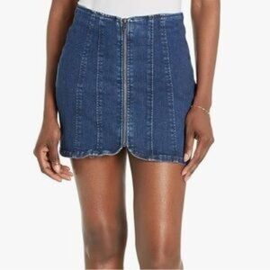 🔆 We The Free Free People Layla Denim Miniskirt - Size 0
